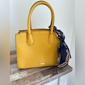 NWOT Mustard Aldo Handbag with removable strap. 9.5 x 8